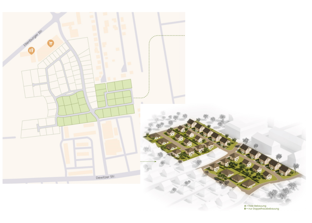 Baugrundstück Taucha Gartenstadt Überblick